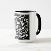 Lettre alphabet de style Renaissance L sur Mug (Devant droit)