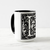 Lettre alphabet de style Renaissance L sur Mug (Devant gauche)