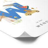 Lettre Alphabet Personnalisée Lettre W Poster (Coin)