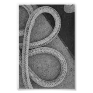 LETTRE Alphabet Photographie B12 Noir & Blanc 4x6