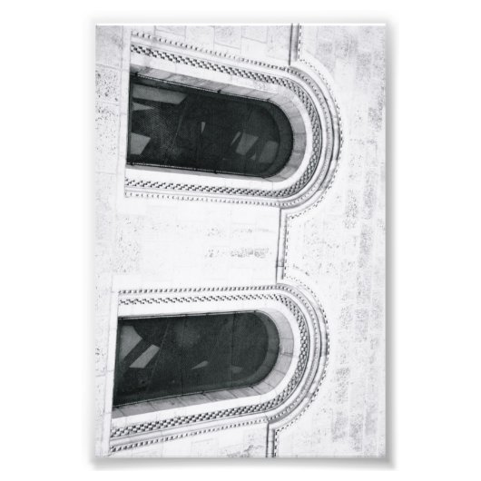 LETTRE Alphabet Photographie B1 Noir et Blanc 4x6 (Devant)