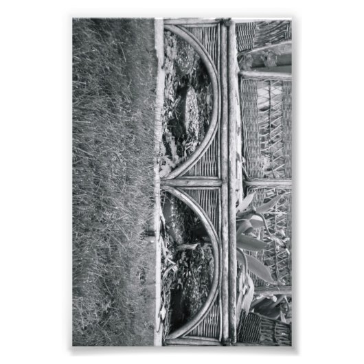 LETTRE Alphabet Photographie B2 Noir et Blanc 4x6 (Devant)