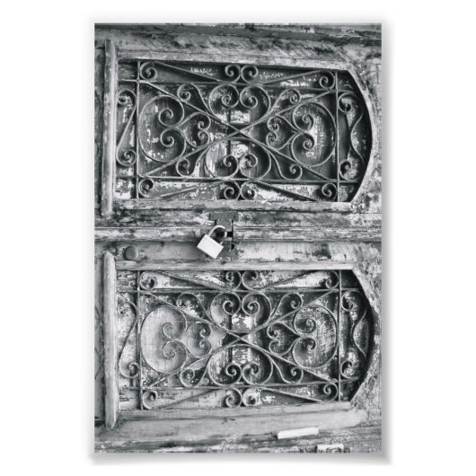 LETTRE Alphabet Photographie B6 Noir et Blanc 4x6 (Devant)