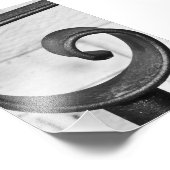 LETTRE Alphabet Photographie G9 Noir et Blanc 4x6 (Coin)