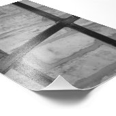 Lettre alphabet Photographie H4 noir et blanc 4x6 (Coin)