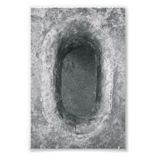 LETTRE Alphabet Photographie O6 Noir et Blanc 4x6