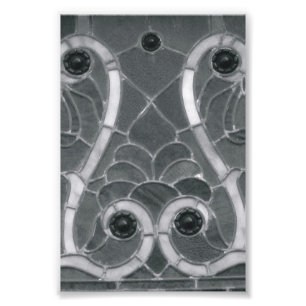 LETTRE Alphabet Photographie W1 Noir et Blanc 4x6