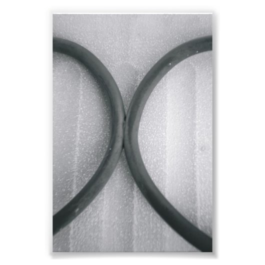 LETTRE Alphabet Photographie X4 Noir et Blanc 4x6 (Devant)