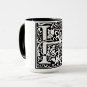 Lettre alphabet Renaissance H sur Mug (Devant gauche)