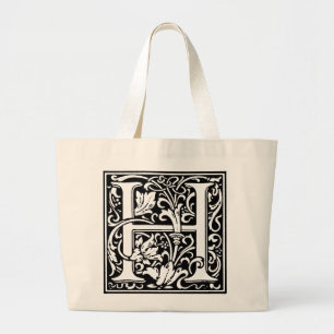 Lettre alphabet Renaissance H sur Sac fourre-tout