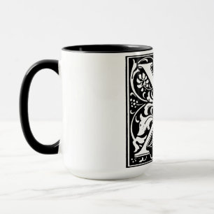 Lettre alphabet Renaissance X sur Mug