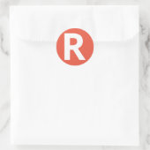 LETTRE Alphabet Sticker "R" (Sac)