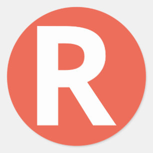 LETTRE Alphabet Sticker "R"
