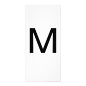 Lettre alphabétique M Carte d'éducation à l'appren (Devant)