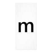 Lettre alphabétique M Carte d'éducation à l'appren (Dos)