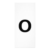 Lettre alphabétique O Carte de formation (Dos)