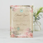 Lettre antique - Carte de remerciements (Debout devant)