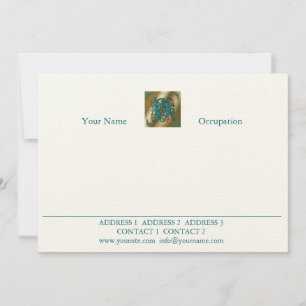 Lettre antique H - Carte de correspondance