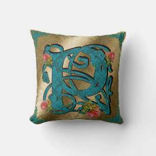 Lettre antique P - Coussin