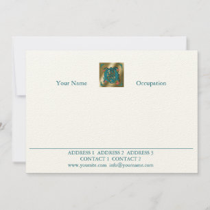 Lettre antique Q - Carte de correspondance