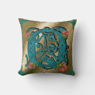Lettre antique Q - Coussin