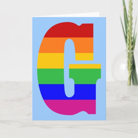 LETTRE arc-en-ciel G (Devant)