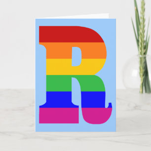 LETTRE arc-en-ciel R