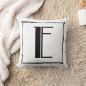 Lettre Art déco E Coussin monogramme (Couverture)