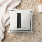 Lettre Art déco L Coussin monogramme (Couverture)