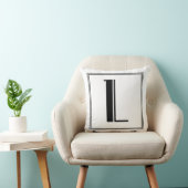 Lettre Art déco L Coussin monogramme (Chaise)