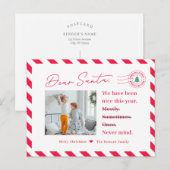 Lettre aux enfants Père Noël Photo Carte postale d (Devant / Derrière)