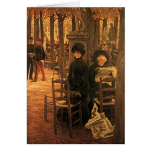 Lettre avec des casquettes par James Tissot