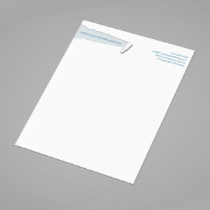 Lettre Avec Motif Modèle de papier à en-tête à bord déchiré moderne