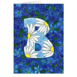 Lettre B Carte pour notes