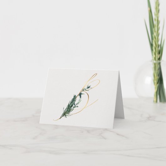 Lettre B Carte pour notes de monogramme décoratif (Devant)