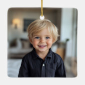 Lettre B Élégant monogramme Ornement de Noël (Dos)