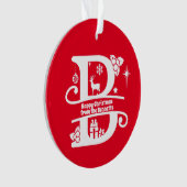 Lettre B Monogramme Nom de famille initial Salutat (devant)