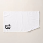 LETTRE B noir monogramme de luxe sur blanc (Serviette à main)