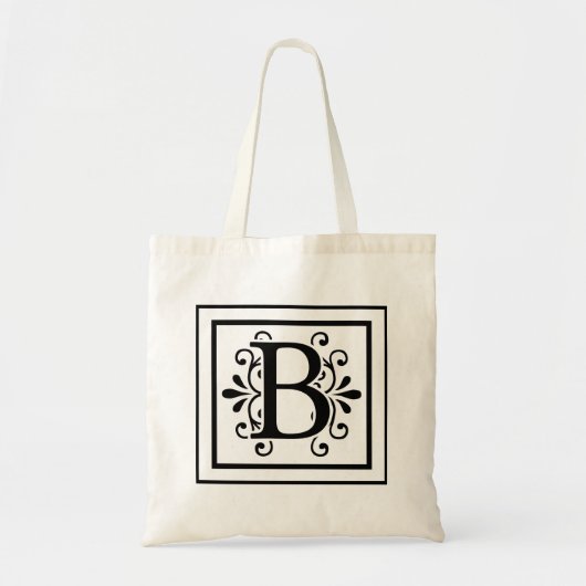 Lettre B Sac fourre-tout Monogramme (Devant)