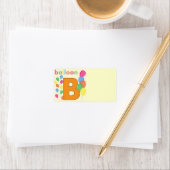 Lettre ballons B Étiquette de adresse (En situation)