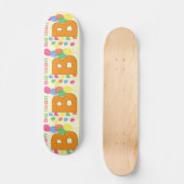 Lettre ballons B Skateboard (Recto)