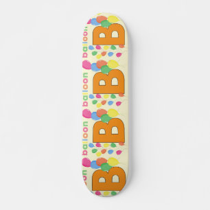 Lettre ballons B Skateboard
