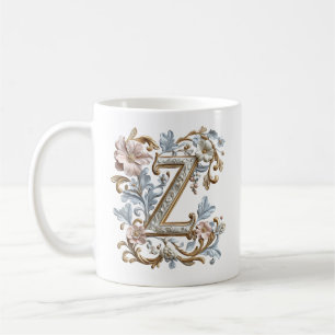 Lettre baroque 'Z' Mug pour une Princesse au café