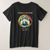 LETTRE BLANCHE féminine PINBOY'S T-shirt Taille Pl (Design dos)