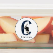 LETTRE BLANCHE TAPIS C Étiquette (Apposé)