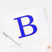 LETTRE BLEUE B Sticker (Enveloppe)