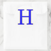 LETTRE Bleue Cercle H Sticker (Sac)