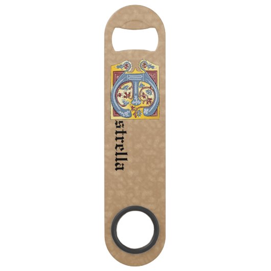 LETTRE BLEUE ET VERBE ROUGE rectangulaire ÉCLAIRÉE (Devant)