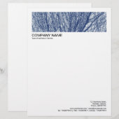 Lettre Bordure 2 en En-Tête 1/2 Pouces - Branches de boul (Devant / Derrière)