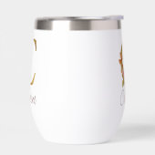 LETTRE C D'HUILE D'OR ROUGE ROSE BLANCHE (Gauche)